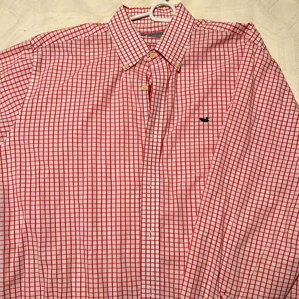 Southern Marsh Red Plaid Button Down